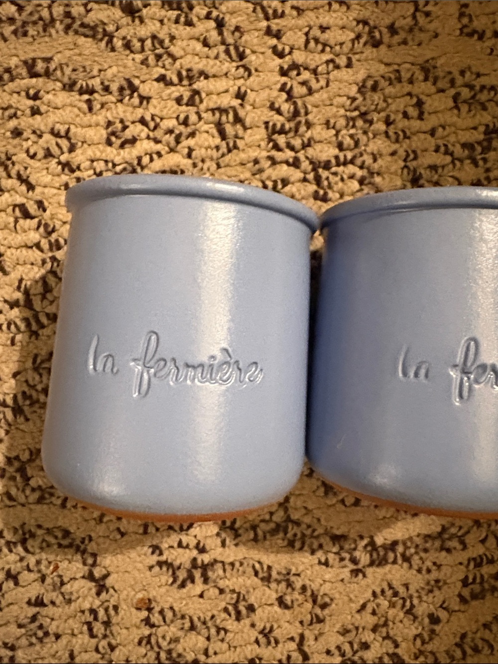 Blue Ceramic La Fermière Ramekins - Set of 4